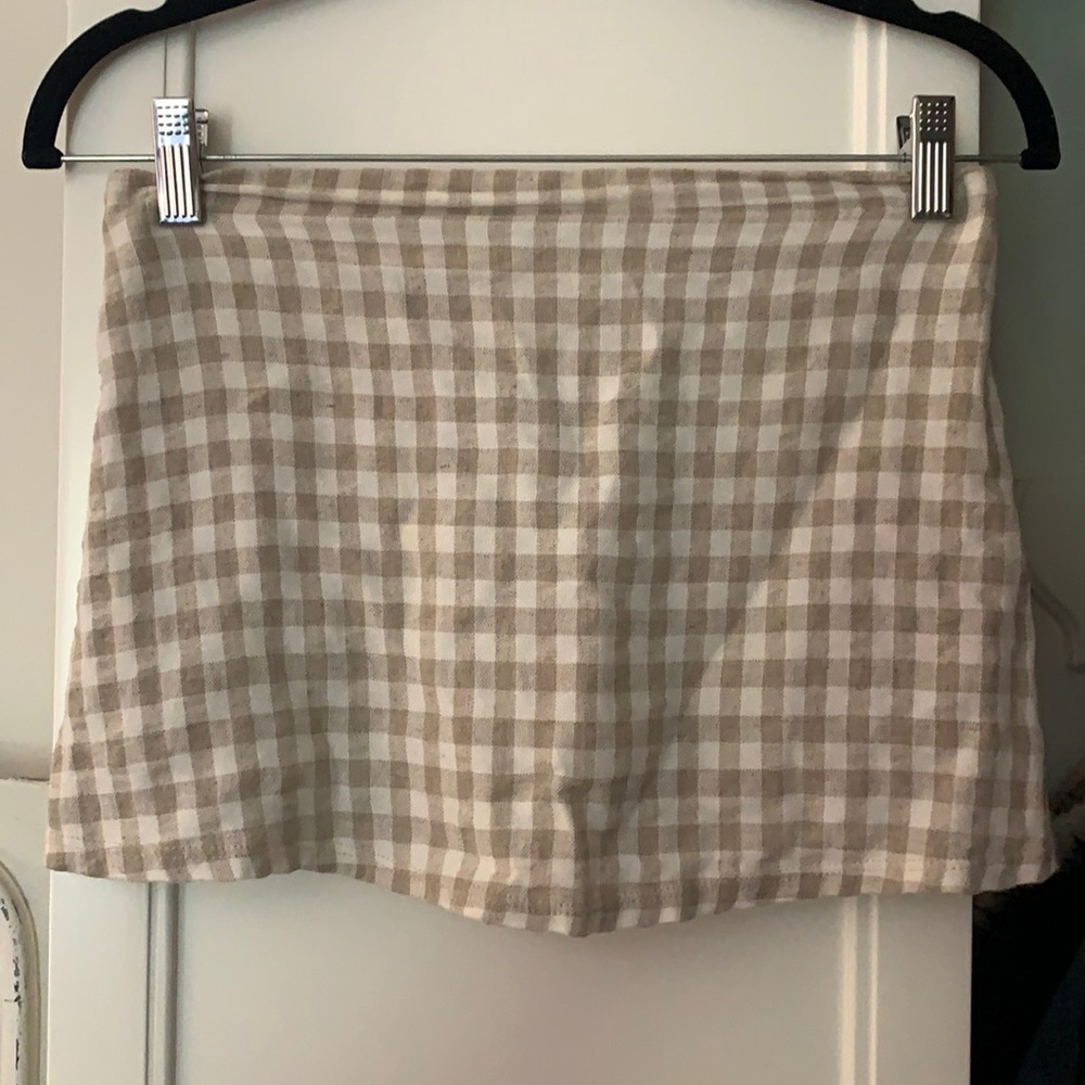 flowy strapless tube top